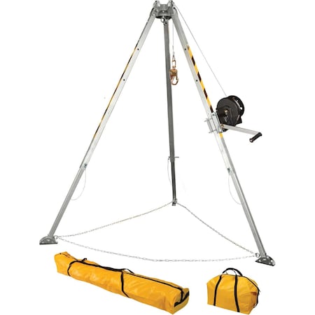 Falltech 7507 Confined Space Tripod Kit, Adjustable 8' Aluminum 7507*****##*